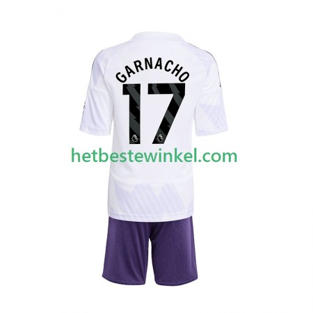 Manchester United Alejandro Garnacho 17 Voetbalshirts Kind Uit 2025-26